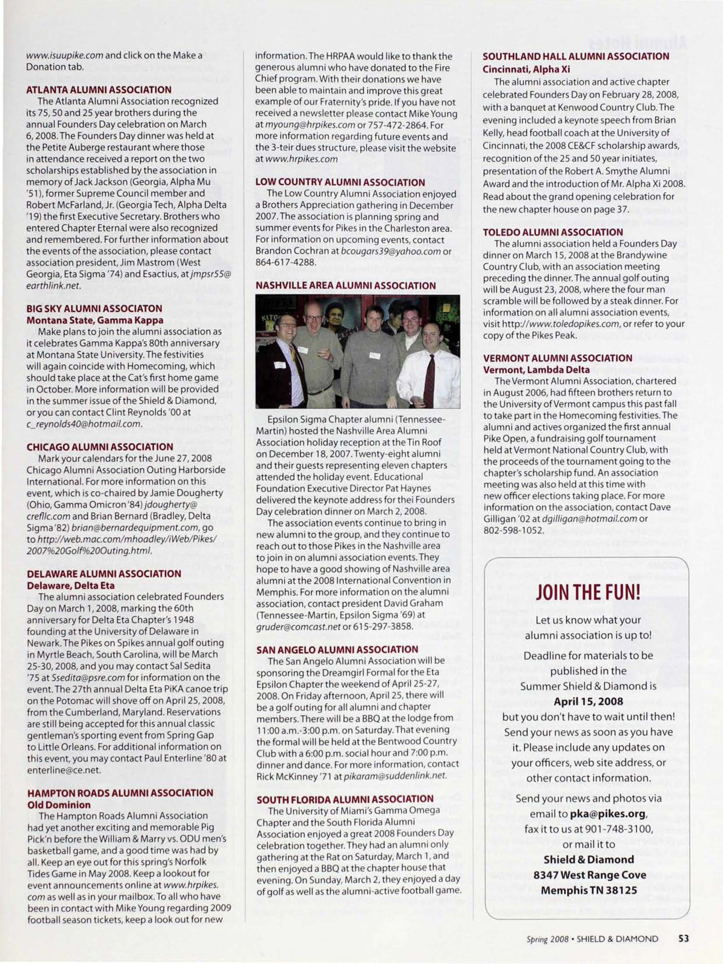 Join The Fun!, Spring 2008